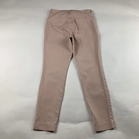 Old Navy Pink Bamboo Stretch Canvas High Rise Skinny Pixie Pant 4 - Picture 6 of 7